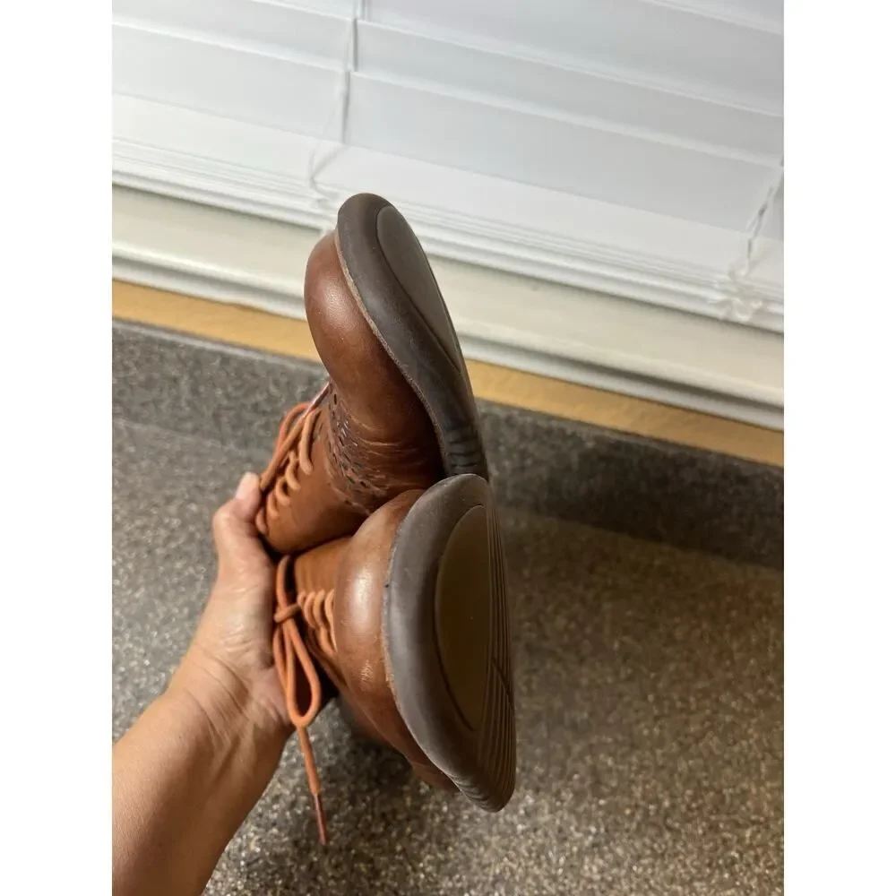 Cole Haan Grand.Os Mens Sz 13M Shoes Brown Leather Casual Comfort Oxford Lace Up
